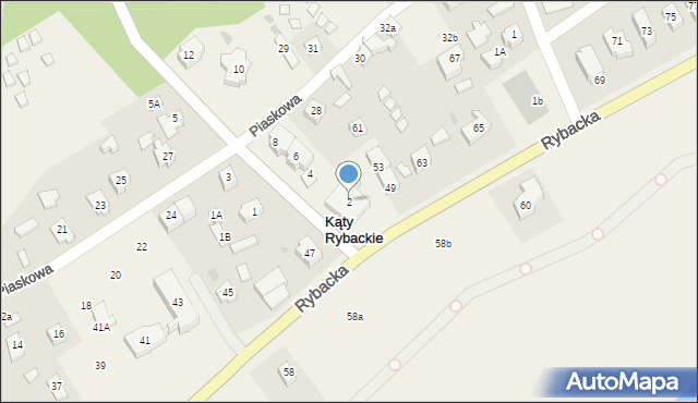 Kąty Rybackie, Morska, 2, mapa Kąty Rybackie