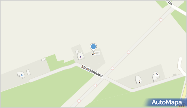 Kąty Węgierskie, Modrzewiowa, 4A, mapa Kąty Węgierskie