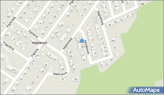 Kędzierzyn-Koźle, Morelowa, 10, mapa Kędzierzyna-Koźle