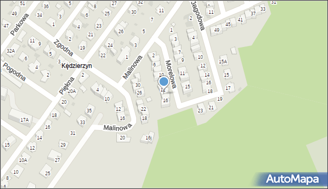 Kędzierzyn-Koźle, Morelowa, 14, mapa Kędzierzyna-Koźle