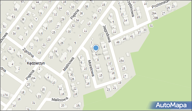 Kędzierzyn-Koźle, Morelowa, 7, mapa Kędzierzyna-Koźle