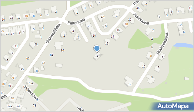 Kędzierzyn-Koźle, Morwowa, 14, mapa Kędzierzyna-Koźle