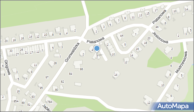 Kędzierzyn-Koźle, Morwowa, 2, mapa Kędzierzyna-Koźle