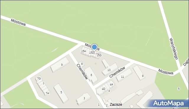 Kędzierzyn-Koźle, Mostowa, 15E, mapa Kędzierzyna-Koźle