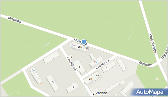 Kędzierzyn-Koźle, Mostowa, 15F, mapa Kędzierzyna-Koźle