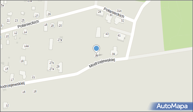 Kędzierzyn-Koźle, Modrzejewskiej Heleny, 35, mapa Kędzierzyna-Koźle