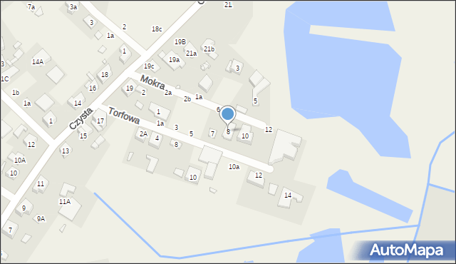 Kiekrz, Mokra, 8, mapa Kiekrz