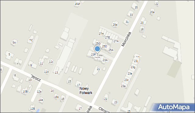 Kielce, Morcinka Gustawa, 23D, mapa Kielc