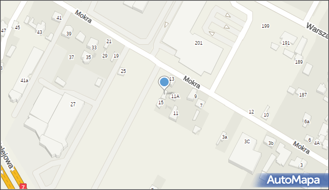 Kiełpin, Mokra, 15a, mapa Kiełpin