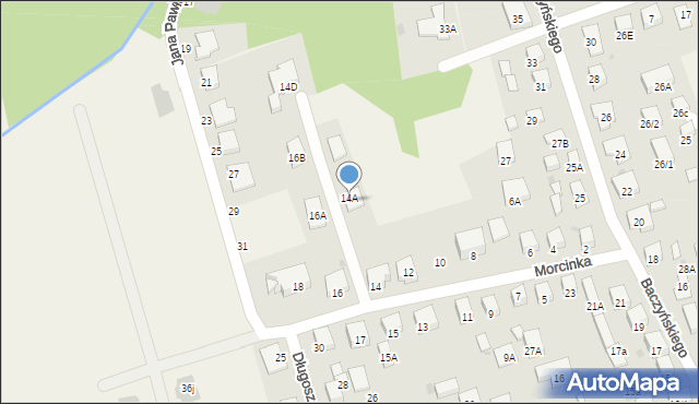 Kleosin, Morcinka Gustawa, 14B, mapa Kleosin