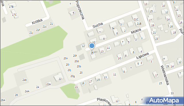 Klepacze, Mokra, 15, mapa Klepacze