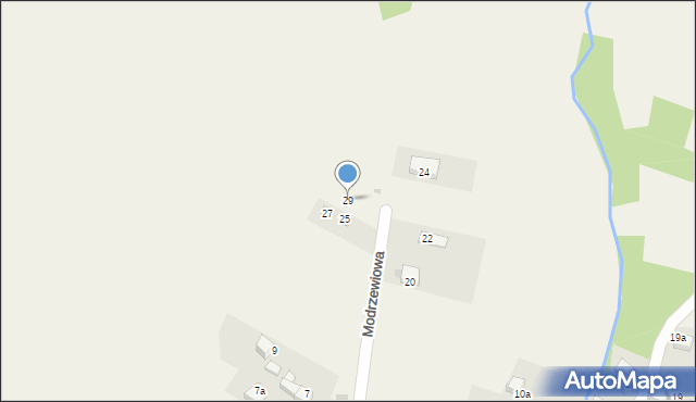 Kluszkowce, Modrzewiowa, 29, mapa Kluszkowce