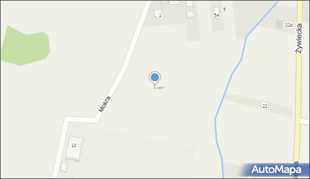 Kobiernice, Mokra, 9b, mapa Kobiernice