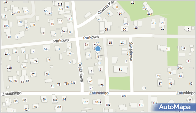 Kobyłka, Modrzewiowa, 5, mapa Kobyłka