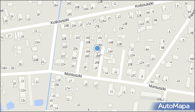 Kobyłka, Moniuszki Stanisława, 16D, mapa Kobyłka