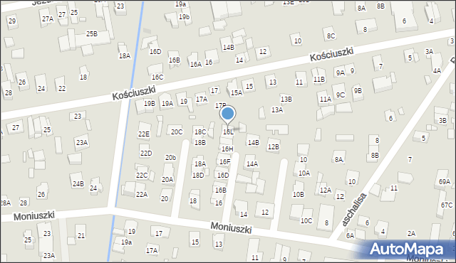 Kobyłka, Moniuszki Stanisława, 16L, mapa Kobyłka