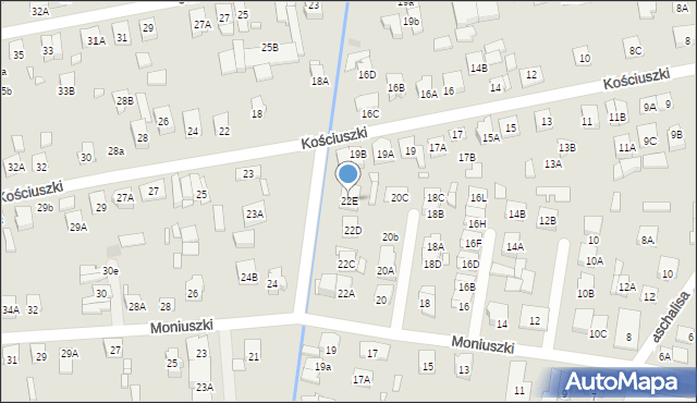 Kobyłka, Moniuszki Stanisława, 22E, mapa Kobyłka