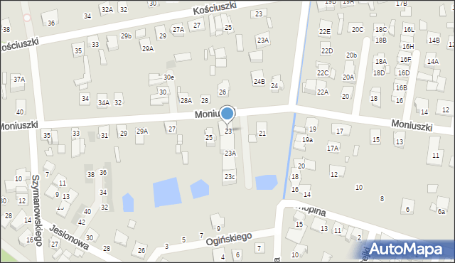 Kobyłka, Moniuszki Stanisława, 23, mapa Kobyłka