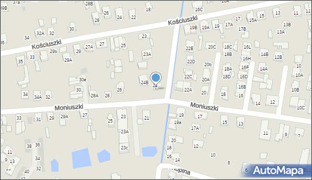 Kobyłka, Moniuszki Stanisława, 24A, mapa Kobyłka