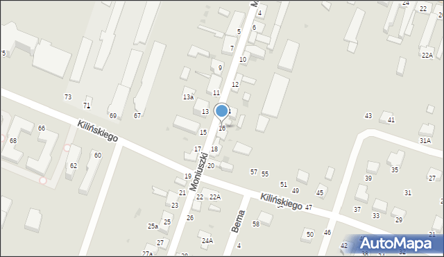 Konstantynów Łódzki, Moniuszki Stanisława, 16, mapa Konstantynów Łódzki