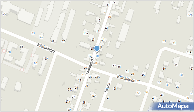 Konstantynów Łódzki, Moniuszki Stanisława, 18, mapa Konstantynów Łódzki