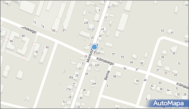 Konstantynów Łódzki, Moniuszki Stanisława, 20A, mapa Konstantynów Łódzki