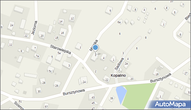 Kopalino, Morska, 2, mapa Kopalino