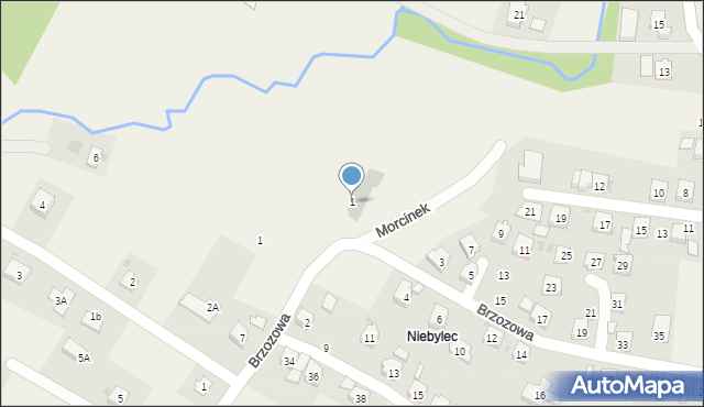 Korczyna, Morcinek, 1, mapa Korczyna