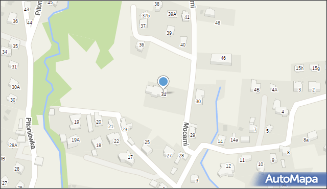 Kościelisko, Mocarni, 34, mapa Kościelisko