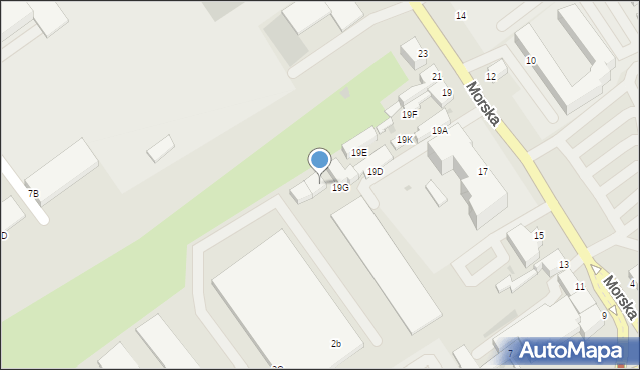Koszalin, Morska, 19H, mapa Koszalina