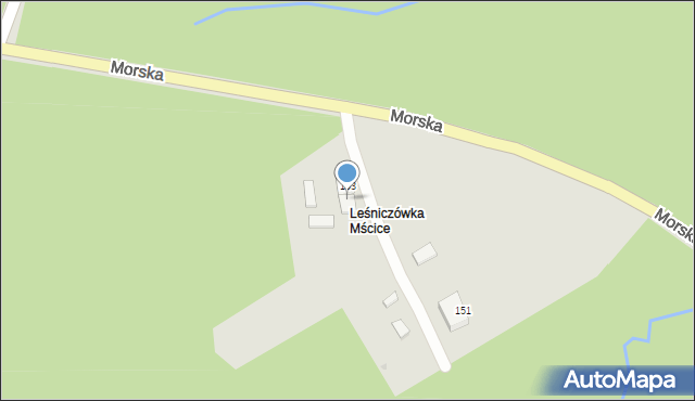 Koszalin, Morska, 155, mapa Koszalina