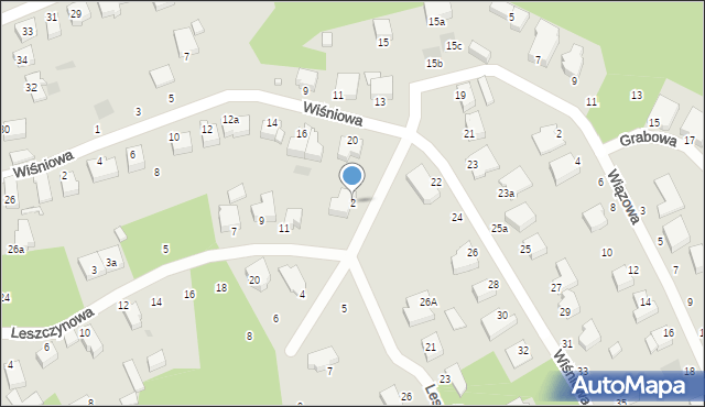 Koszalin, Modrzewiowa, 2, mapa Koszalina