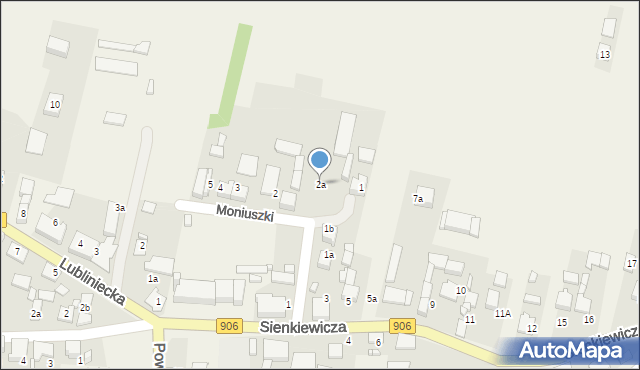 Koszęcin, Moniuszki Stanisława, 2a, mapa Koszęcin