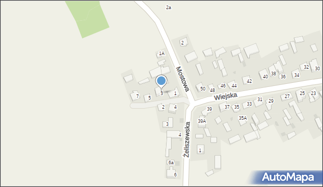 Kotuń, Mostowa, 3, mapa Kotuń