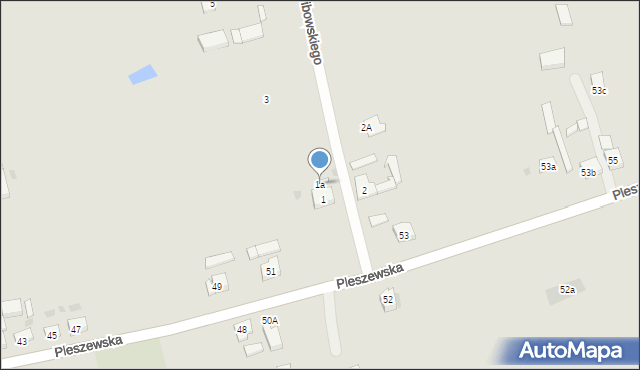 Koźmin Wielkopolski, Modlibowskiego Józefa, 1a, mapa Koźmin Wielkopolski