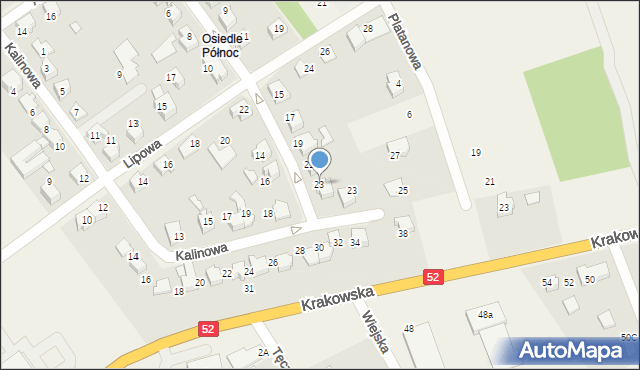 Kozy, Morelowa, 23, mapa Kozy