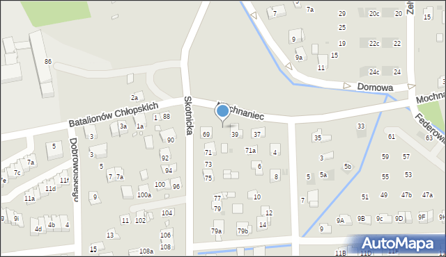 Kraków, Mochnaniec, 41, mapa Krakowa