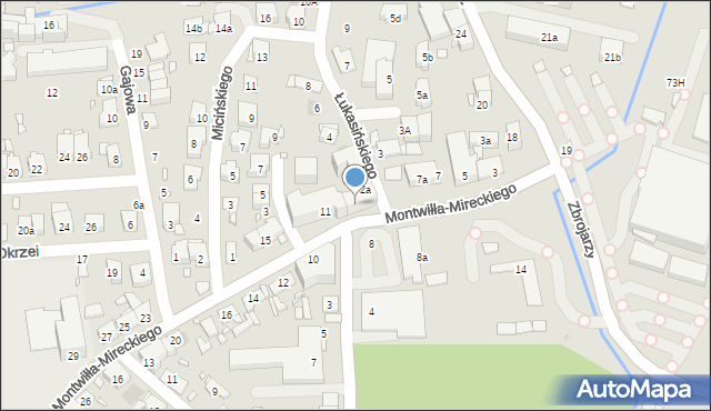 Kraków, Montwiłła-Mireckiego Józefa, 9, mapa Krakowa