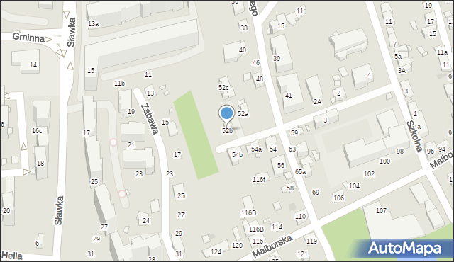 Kraków, Mochnackiego Maurycego, 52b, mapa Krakowa