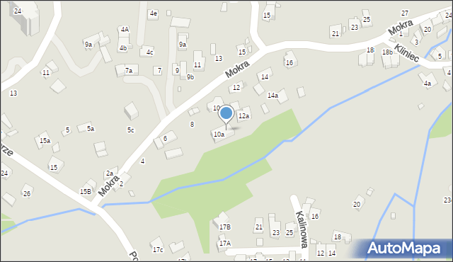 Kraków, Mokra, 4c, mapa Krakowa