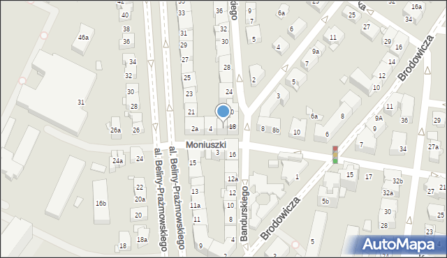 Kraków, Moniuszki Stanisława, 6, mapa Krakowa