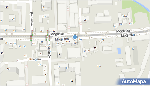 mapa kraków mogilska Mogilska 69 (ul), 31 545 Kraków (Kraków Śródmieście)