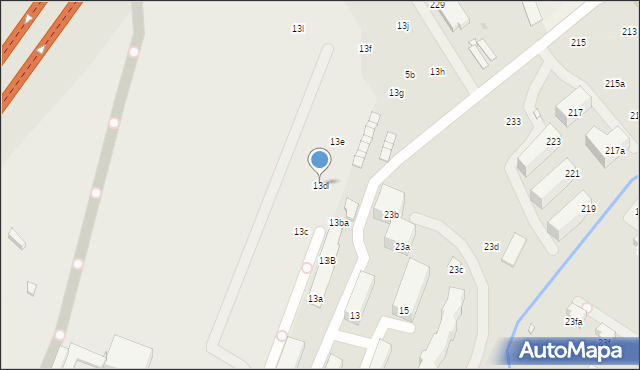 Kraków, Morcinka Gustawa, 13d, mapa Krakowa