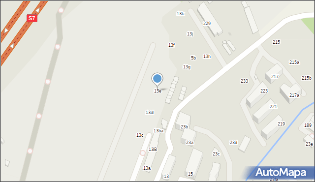 Kraków, Morcinka Gustawa, 13e, mapa Krakowa