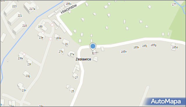 Kraków, Morcinka Gustawa, 31, mapa Krakowa