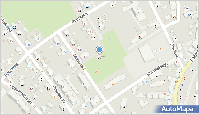 Krapkowice, Moniuszki Stanisława, 10, mapa Krapkowice