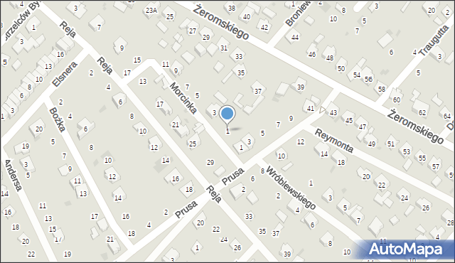 Krapkowice, Morcinka Gustawa, 1, mapa Krapkowice