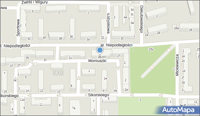 Kraśnik, Moniuszki Stanisława, 6, mapa Kraśnik