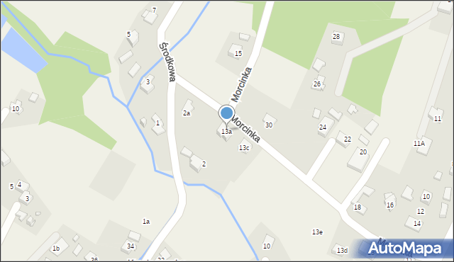Krostoszowice, Morcinka Gustawa, 13a, mapa Krostoszowice