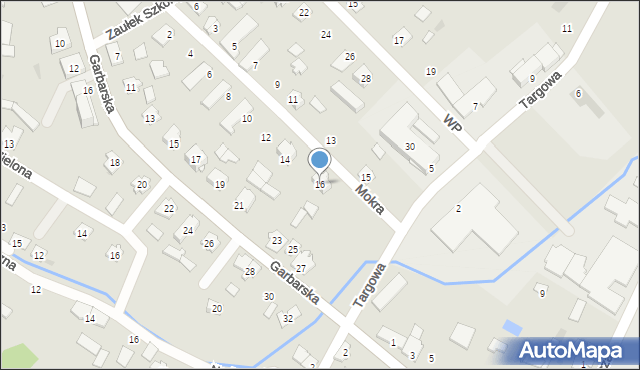 Krynki, Mokra, 16, mapa Krynki